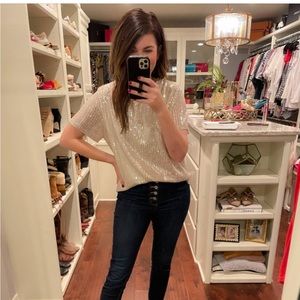 Paint the town sequin top